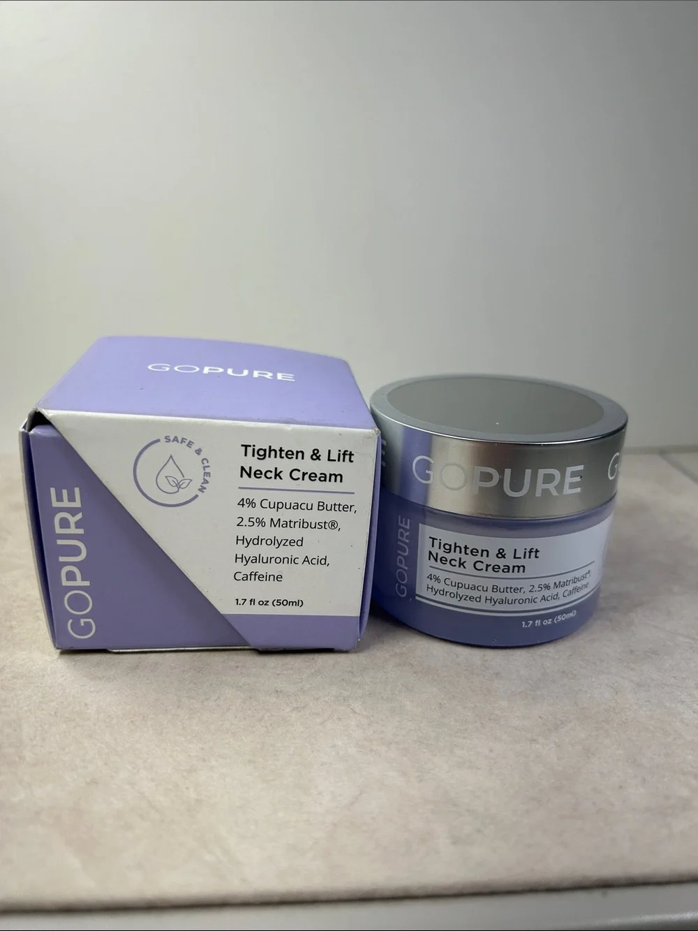 goPure Tighten & Lift Neck & Chest Moisturizer Cream 1.7 fl oz